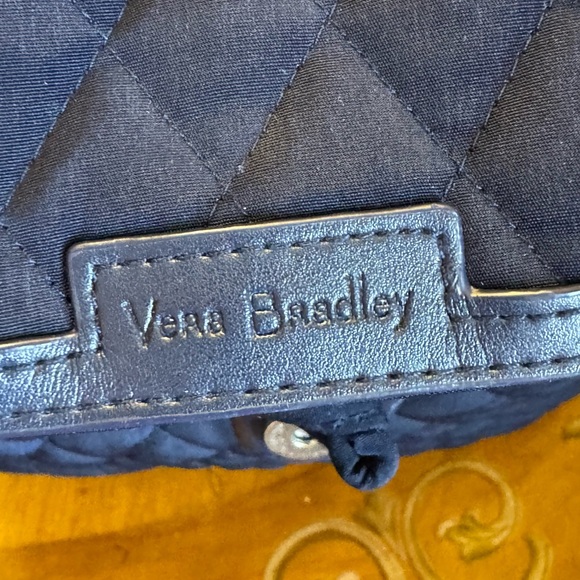Vera Bradley Navy Small Quilted Backpack/Purse - Picture 7 of 9